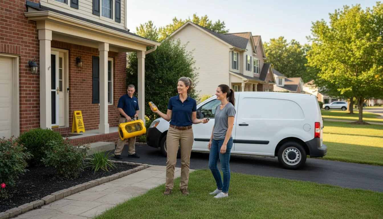 Residential water damage restoration in South Kingstown, RI